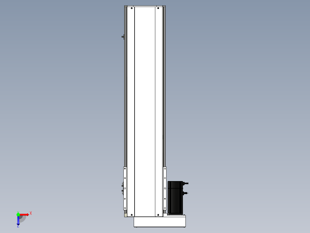 Toyo东佑达直线模组-ETH22-800-BL-750W+煞車俯视图