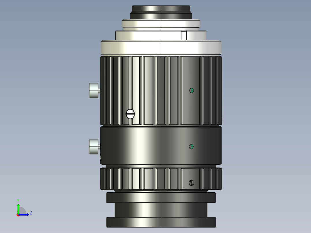 大恒相机镜头Daheng_HN-20M_3D_Modeling多系列图纸左视图
