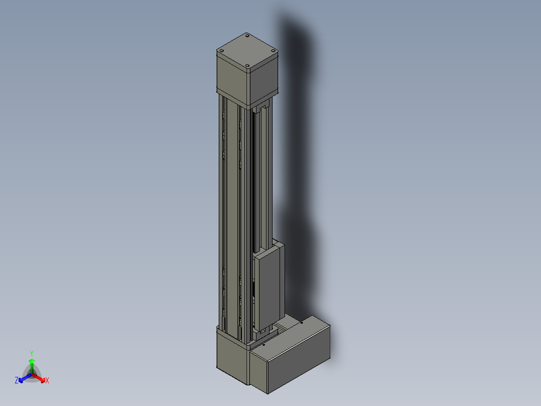 欧规系列-GB8-L96-S350-BRU-P40-MS3正等轴测图