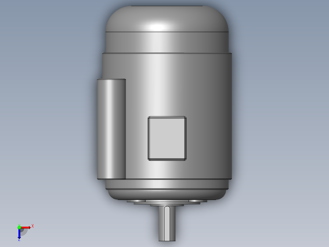 异步电机DJ_YS系列(IP44)_IMB14型_YS-90L-6俯视图