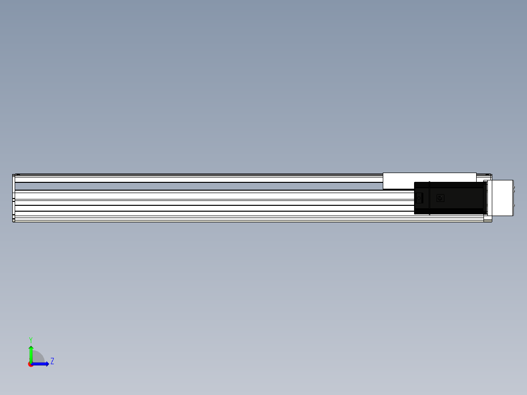 Toyo东佑达直线模组-ETH22-850-BR-750W+煞車左视图