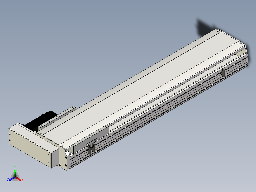 Toyo东佑达直线模组-ETH22-850-BR-750W+煞車正等轴测图