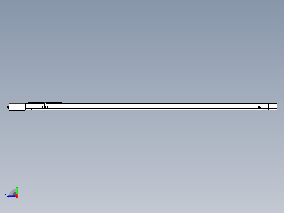 Toyo东佑达直线模组-M65-M-2000-R-M40-C4右视图