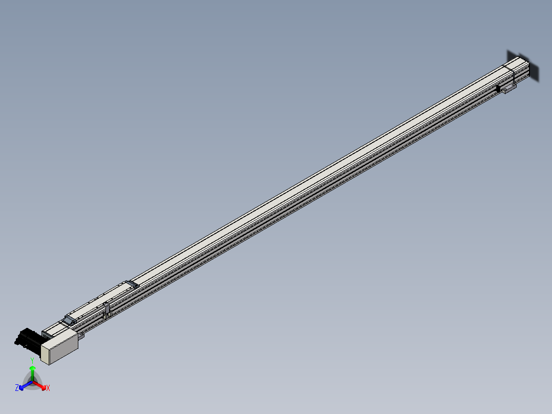 Toyo东佑达直线模组-M65-M-2000-R-M40-C4正等轴测图