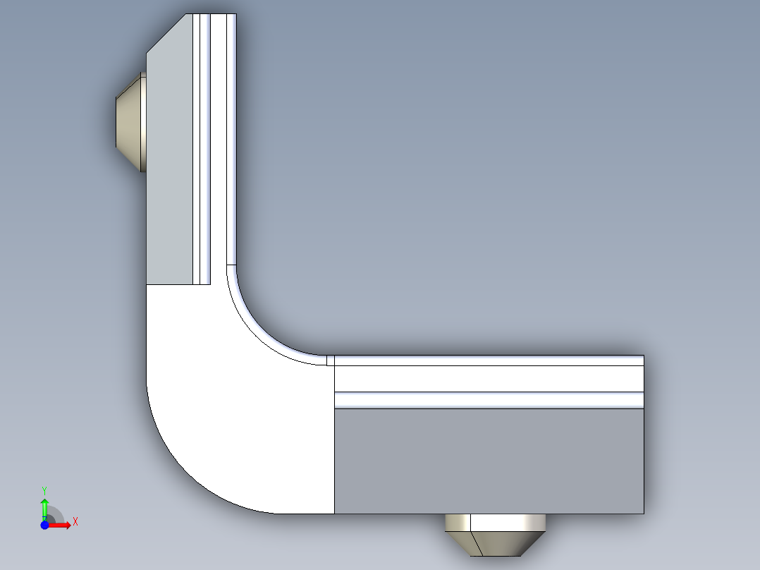 型材-BR 6-8 INNER BRACKET 3842535573前视图