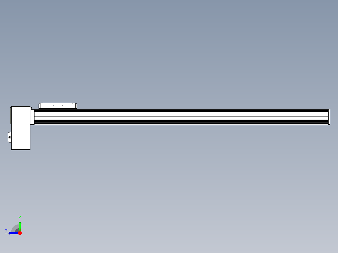 同步带全封闭直线模组TPA-HCB-105D-90-L800-RP-Y-P20-N3右视图