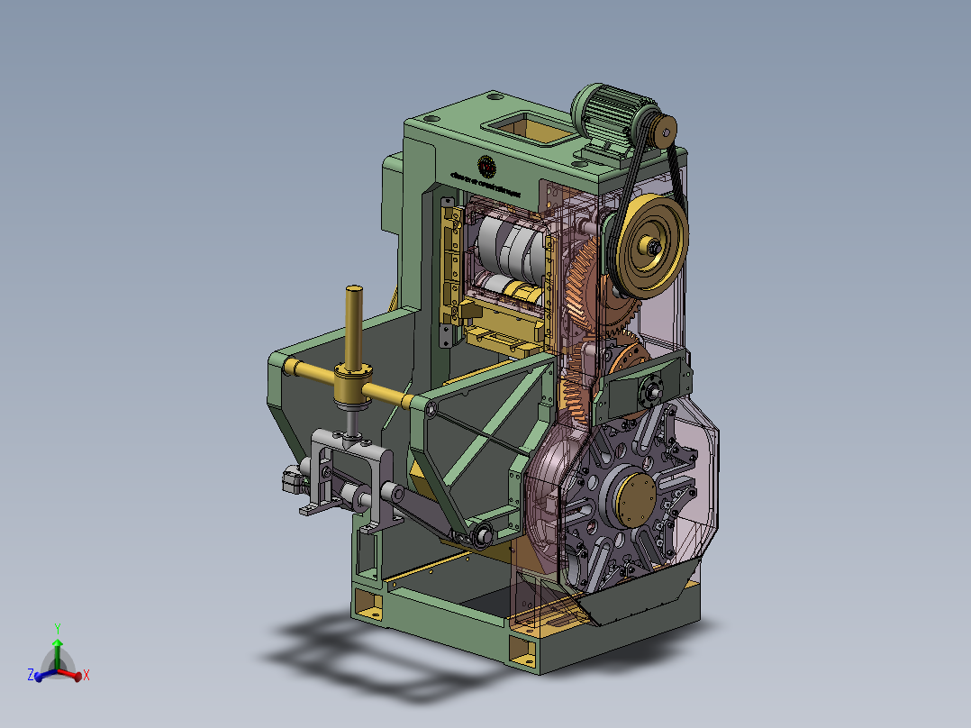 瓷砖制作机主视图