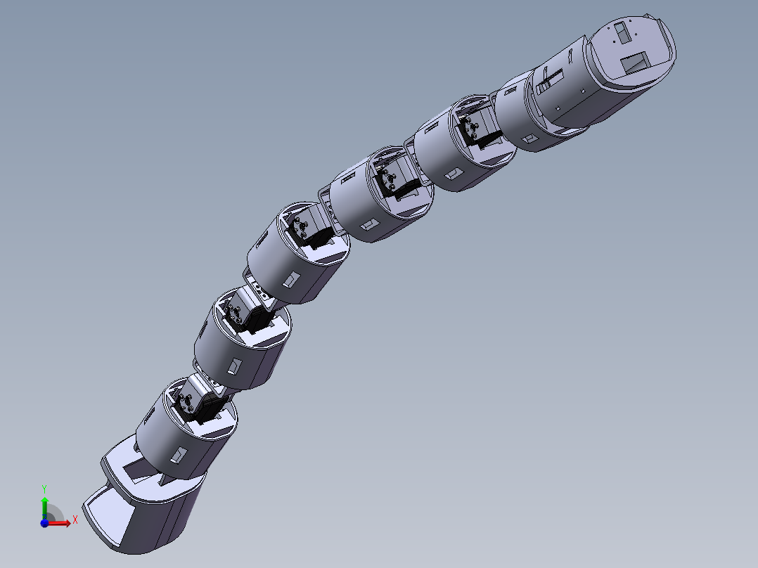 水下仿生机器蛇机器人 1183613前视图