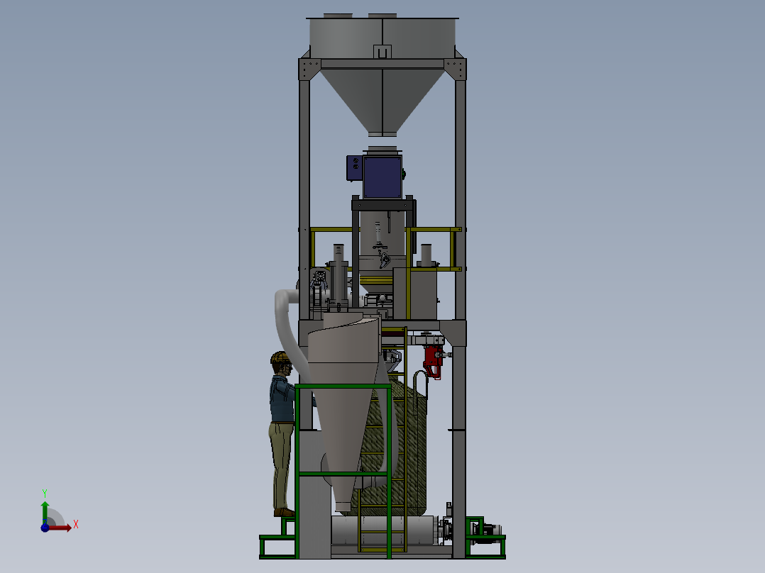 全自动吨袋包装机714421前视图