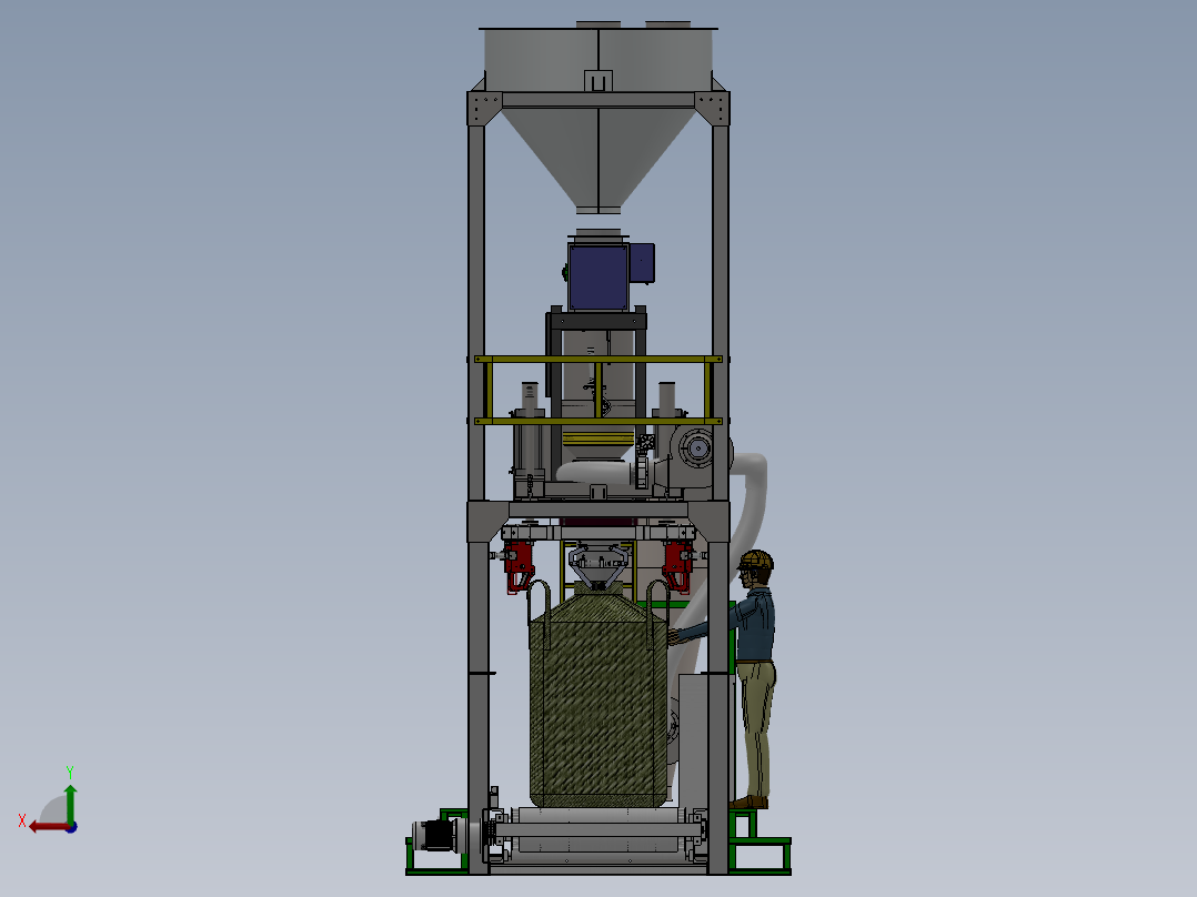 全自动吨袋包装机714421后视图