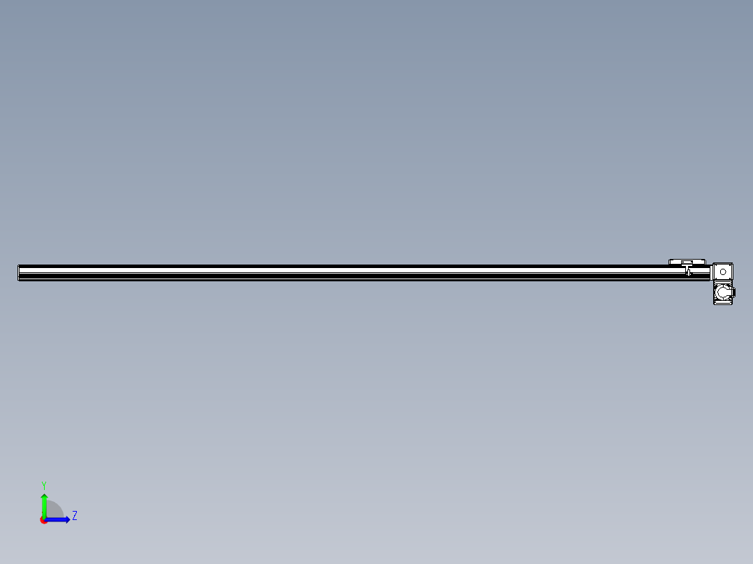同步带全封闭直线模组TPA-HCB-105D-90-L2250-RP-Y-P20-N3左视图