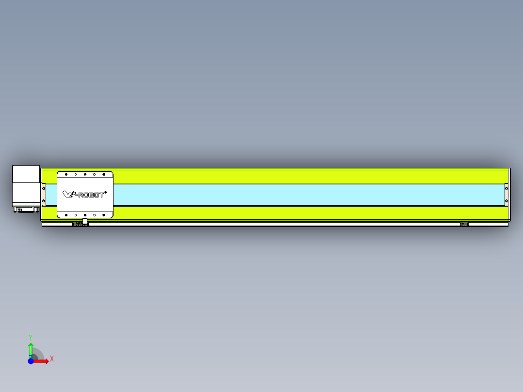 威洛博VBC同步带传动一无尘环境VBC17-L45-S1200-BRD-ZP75-C3前视图