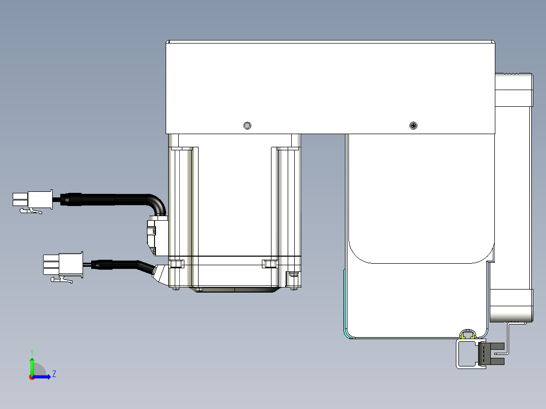 威洛博VBC同步带传动一无尘环境VBC17-L45-S1200-BRD-ZP75-C3左视图