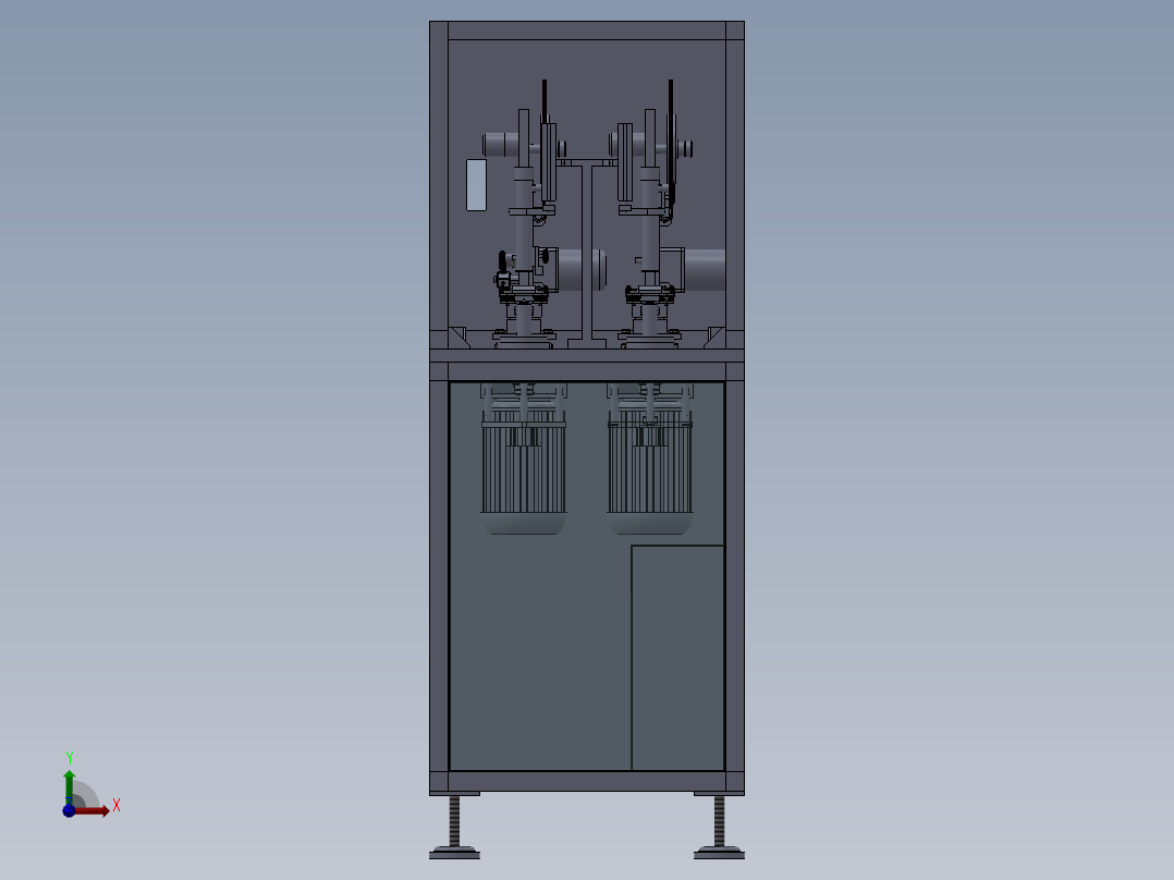 台式磨光机第二代改进型前视图