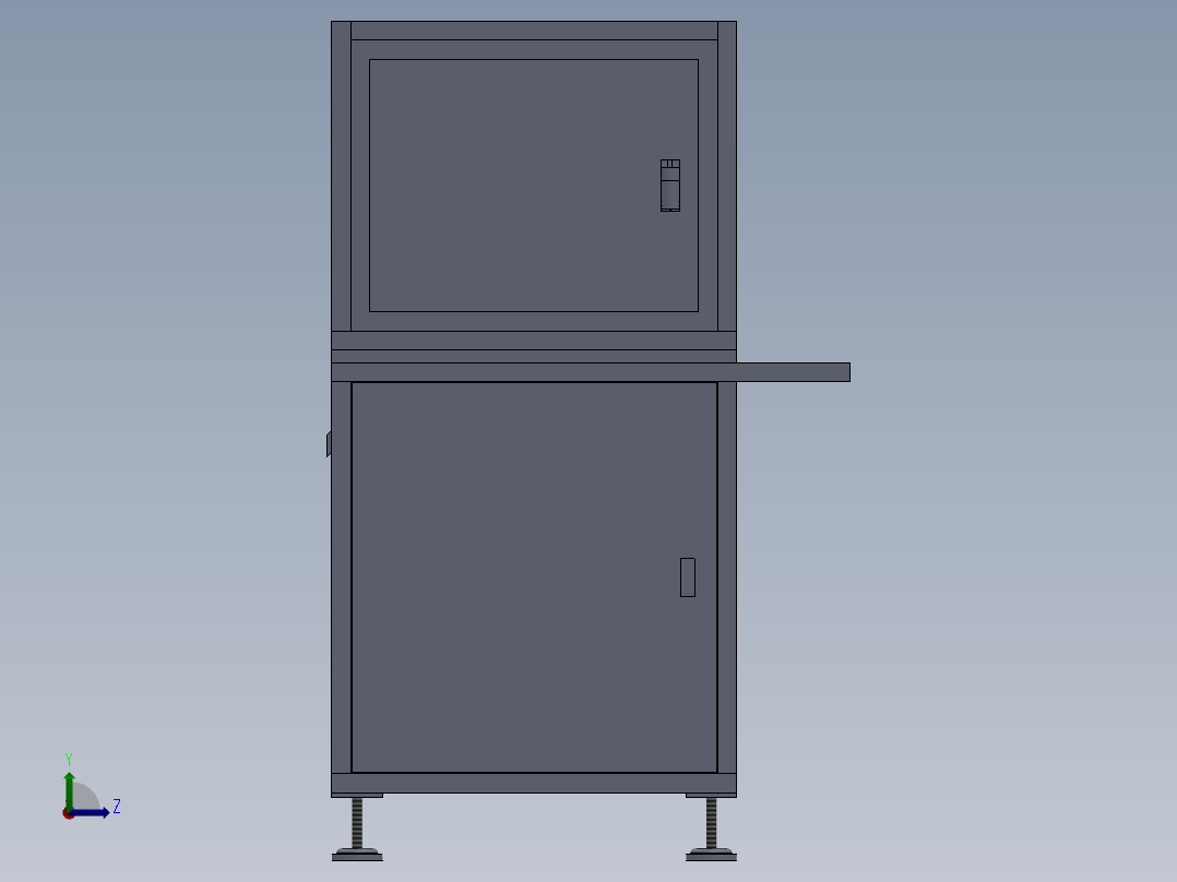 台式磨光机第二代改进型左视图