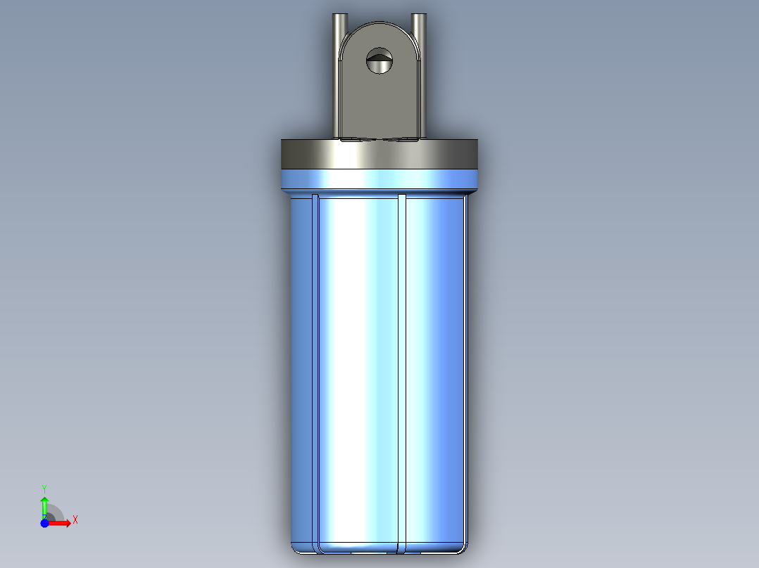 家庭用二级过滤器（自来水过滤器）前视图