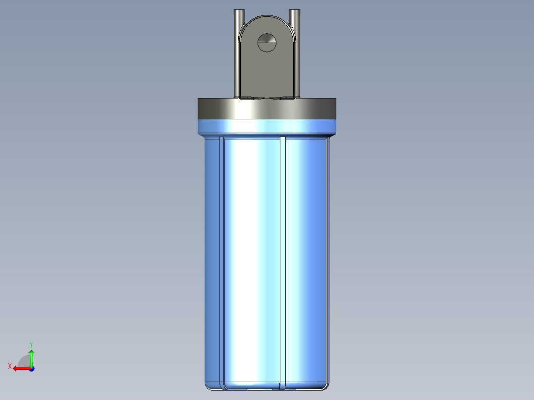 家庭用二级过滤器（自来水过滤器）后视图