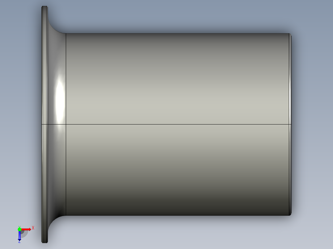 软管与硬管连接用工业通用接头0127_20_15俯视图