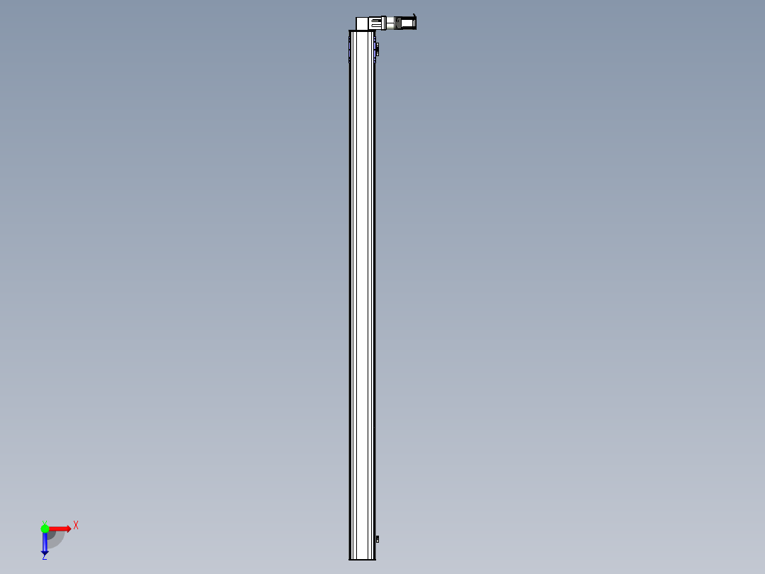 同步带滑台-半封闭B17-L100-S3000-R-P75-D3-N3俯视图