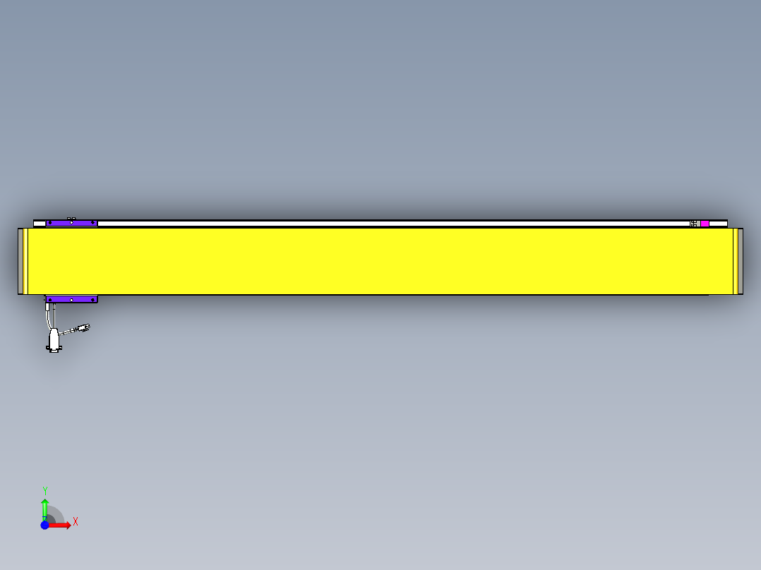 威洛博VL系列直线电机模组-VL14S1-S1300前视图