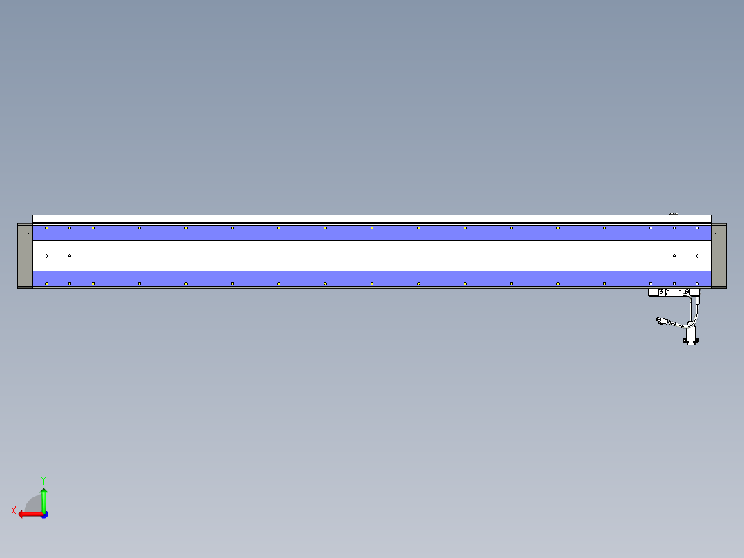 威洛博VL系列直线电机模组-VL14S1-S1300后视图