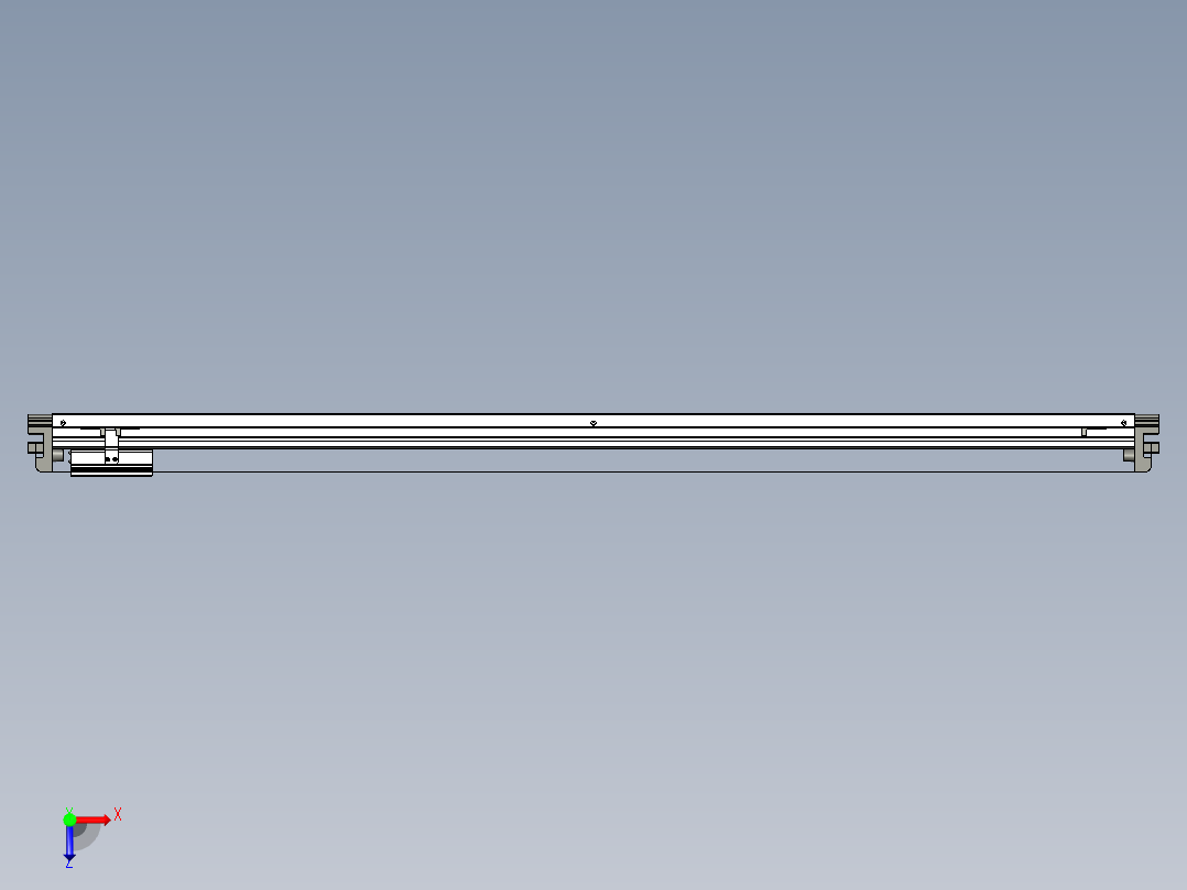 威洛博VL系列直线电机模组-VL14S1-S1300俯视图