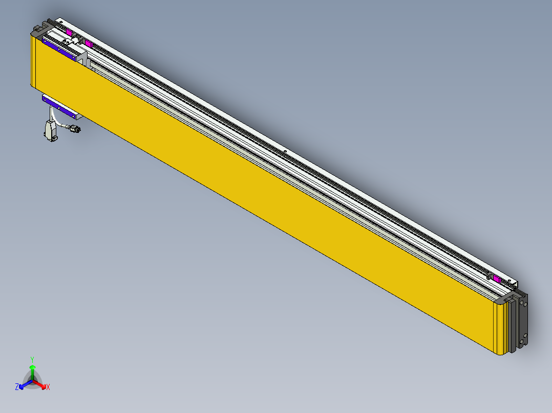 威洛博VL系列直线电机模组-VL14S1-S1300正等轴测图