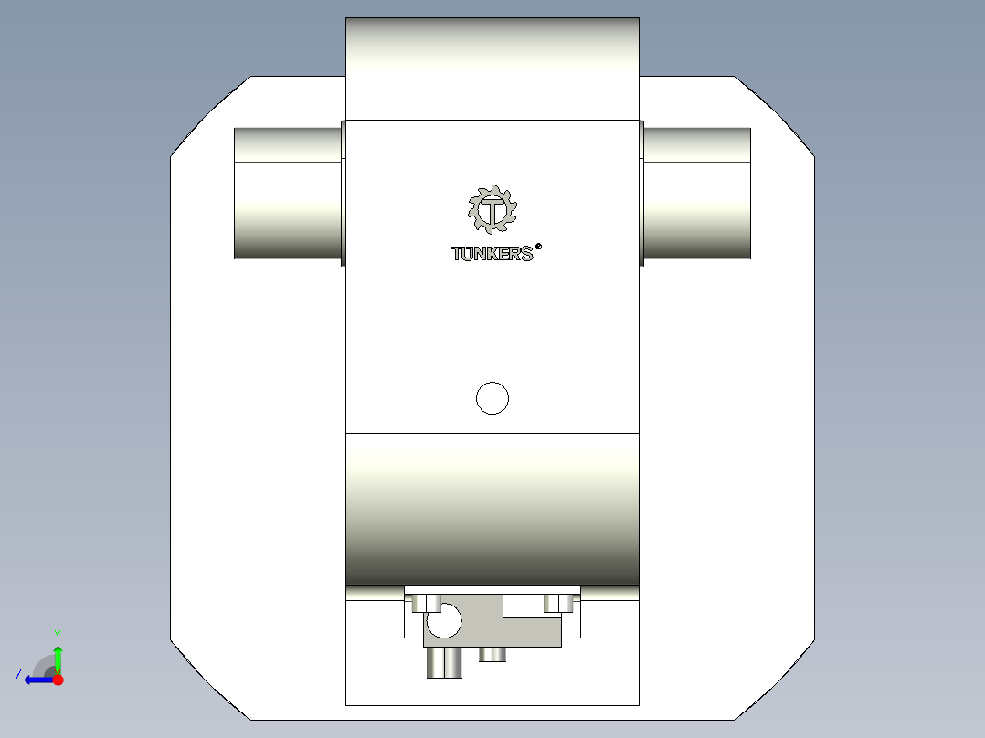 德克斯TUNKERS气缸数模KS_200_2_A00_T12_135GRAD右视图