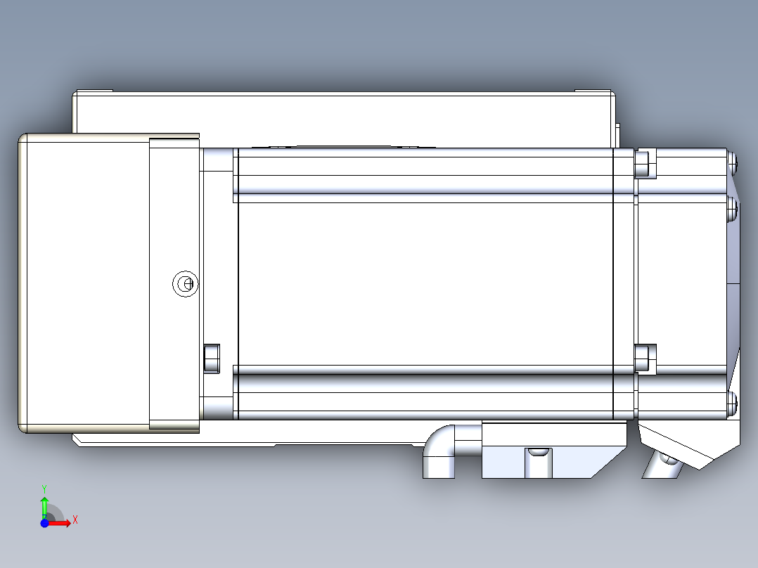 同步带全封闭直线模组TPA-HCB-120D-90-L700-ML-C-P40-N3前视图