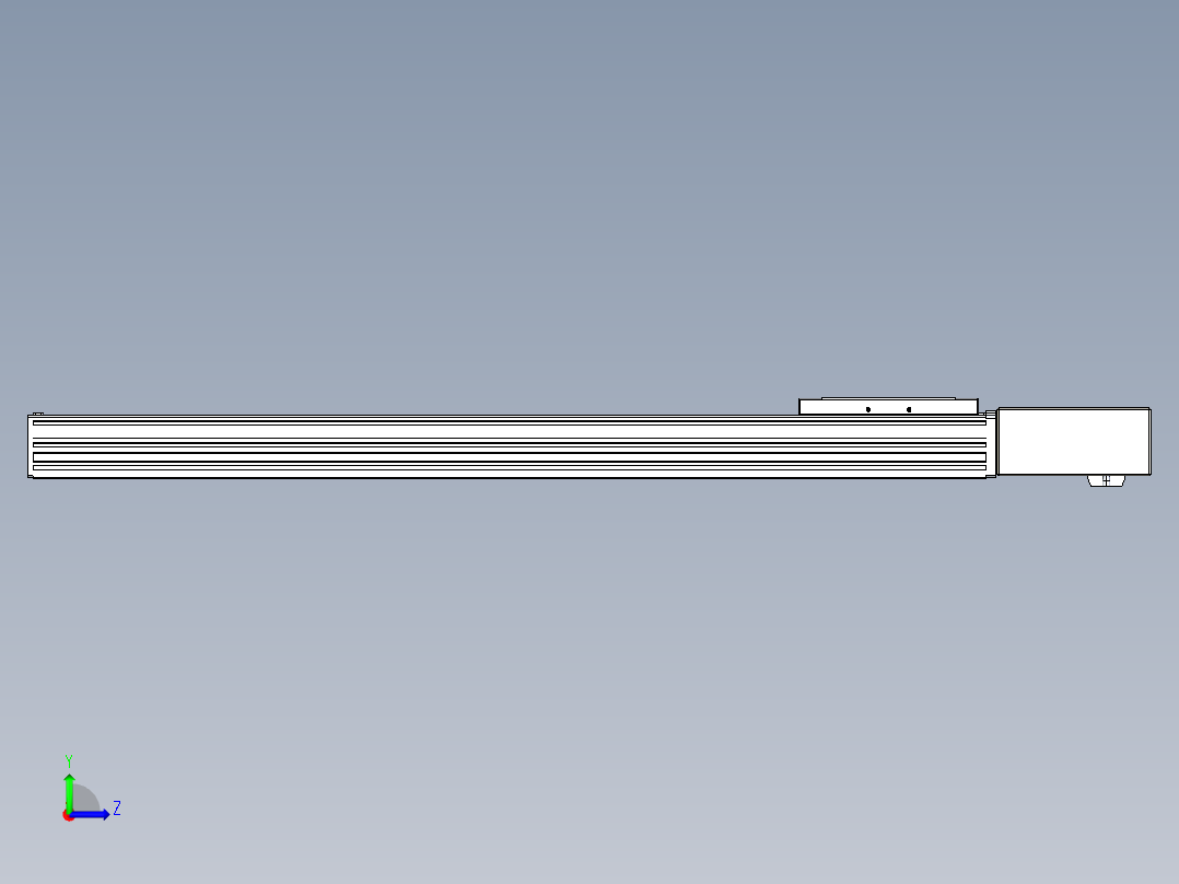 同步带全封闭直线模组TPA-HCB-120D-90-L700-ML-C-P40-N3左视图
