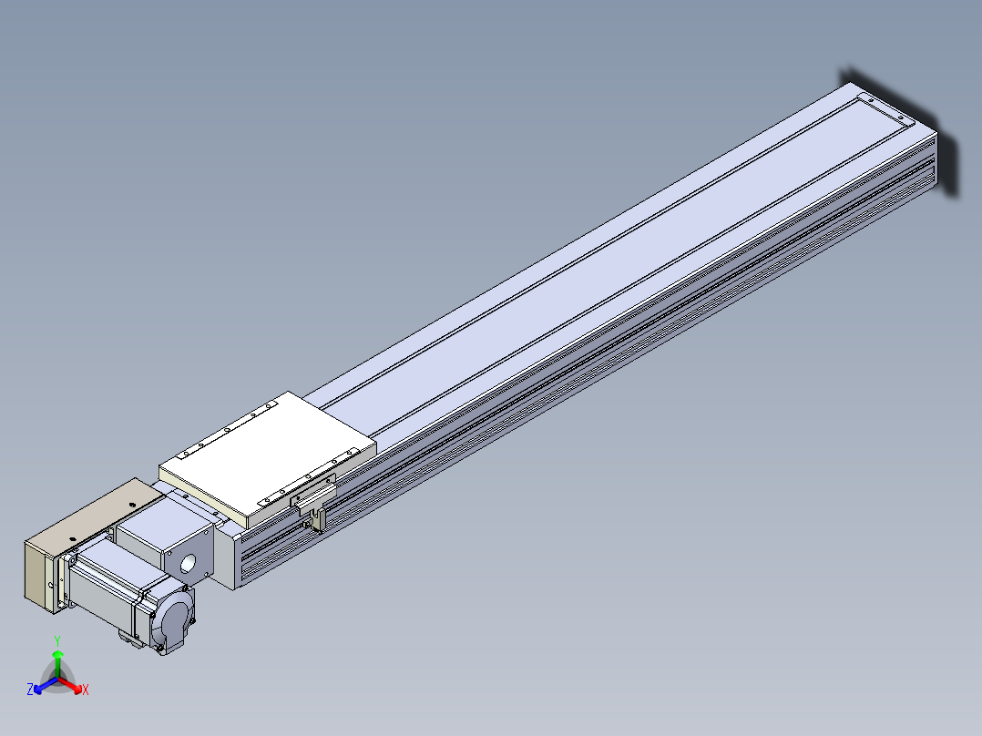同步带全封闭直线模组TPA-HCB-120D-90-L700-ML-C-P40-N3正等轴测图