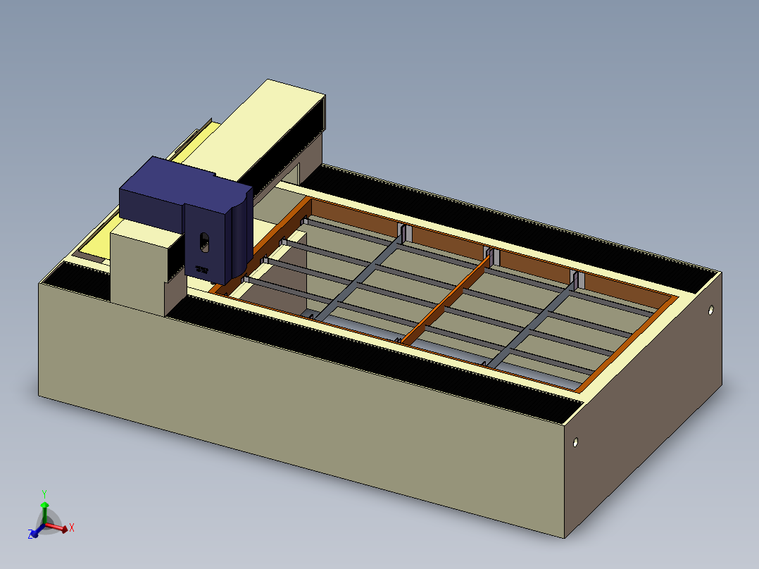 三菱激光切割机床主视图