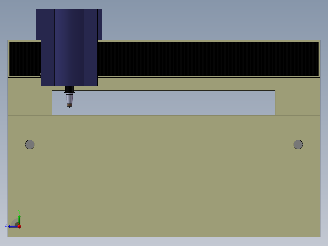 三菱激光切割机床右视图