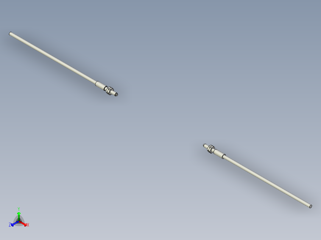 耐高温玻璃光纤_对射型FT-GW311_3D主视图