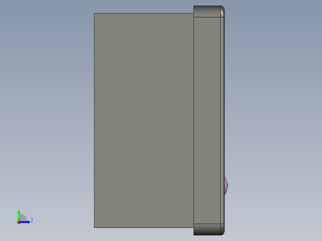 工业控制终端的TS 5000左视图