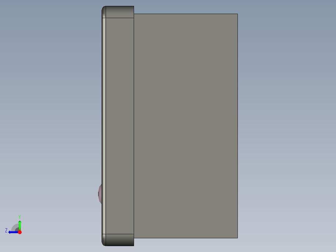 工业控制终端的TS 5000右视图