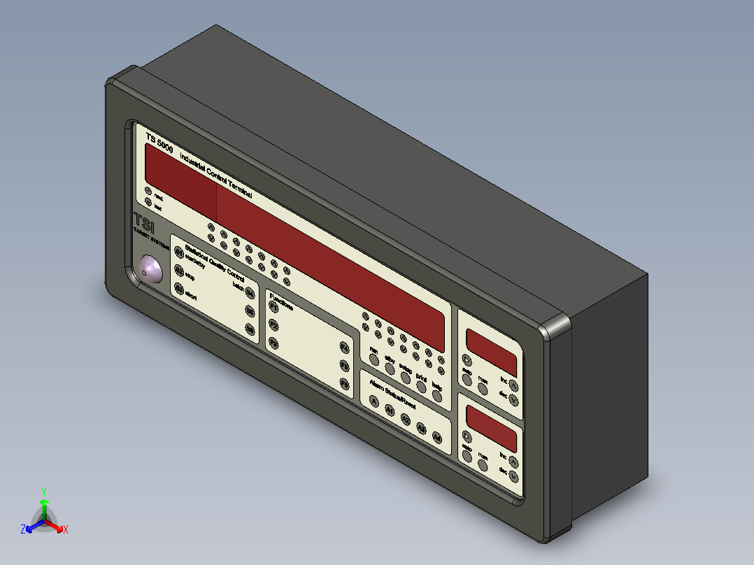 工业控制终端的TS 5000正等轴测图
