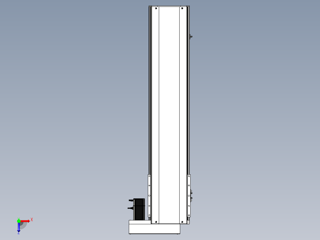 Toyo东佑达直线模组-ETH22-850-BR-400W俯视图