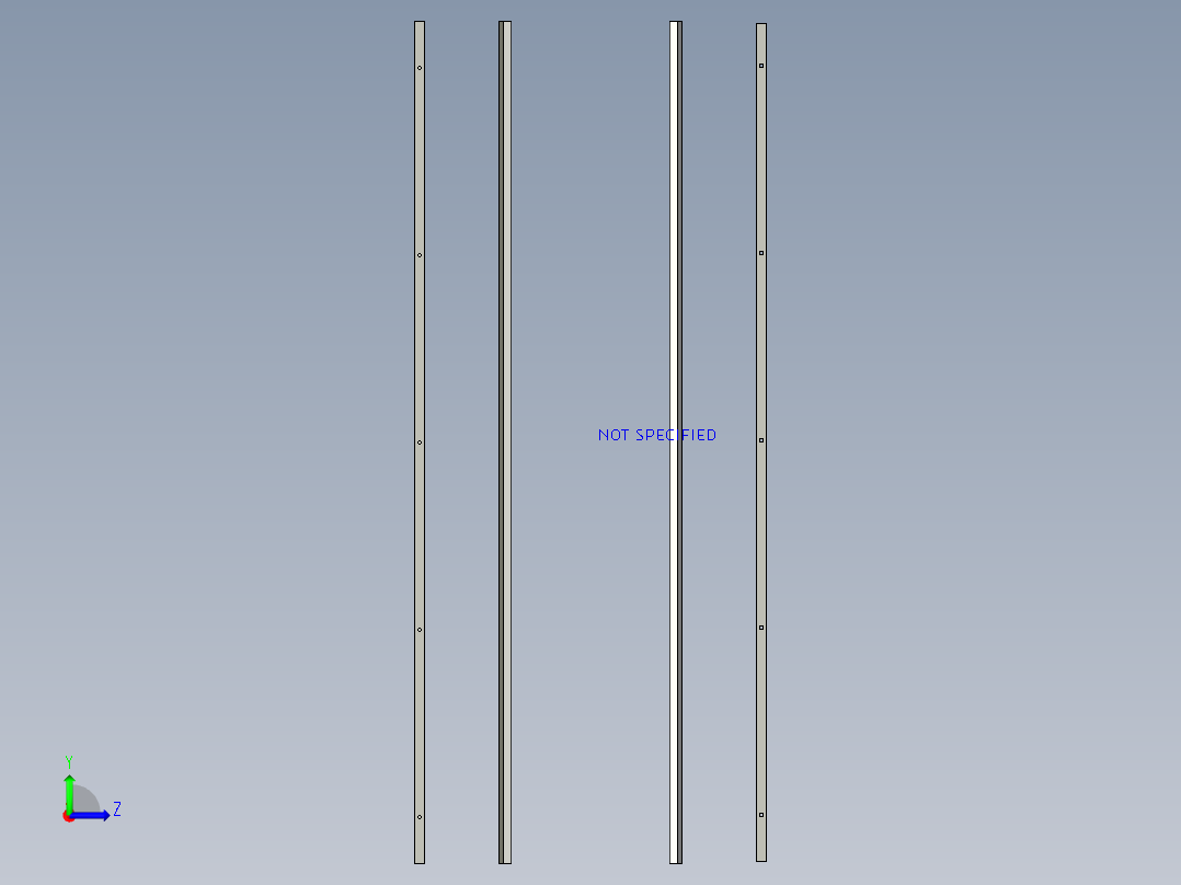 立式燃烧器左视图