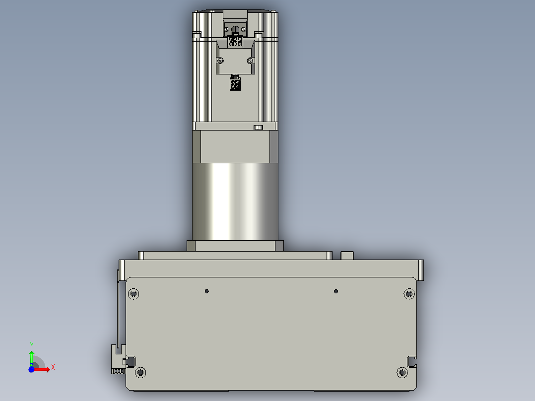 东锦齿条传动DH270G-L167-S600-BU-减速机+750W前视图