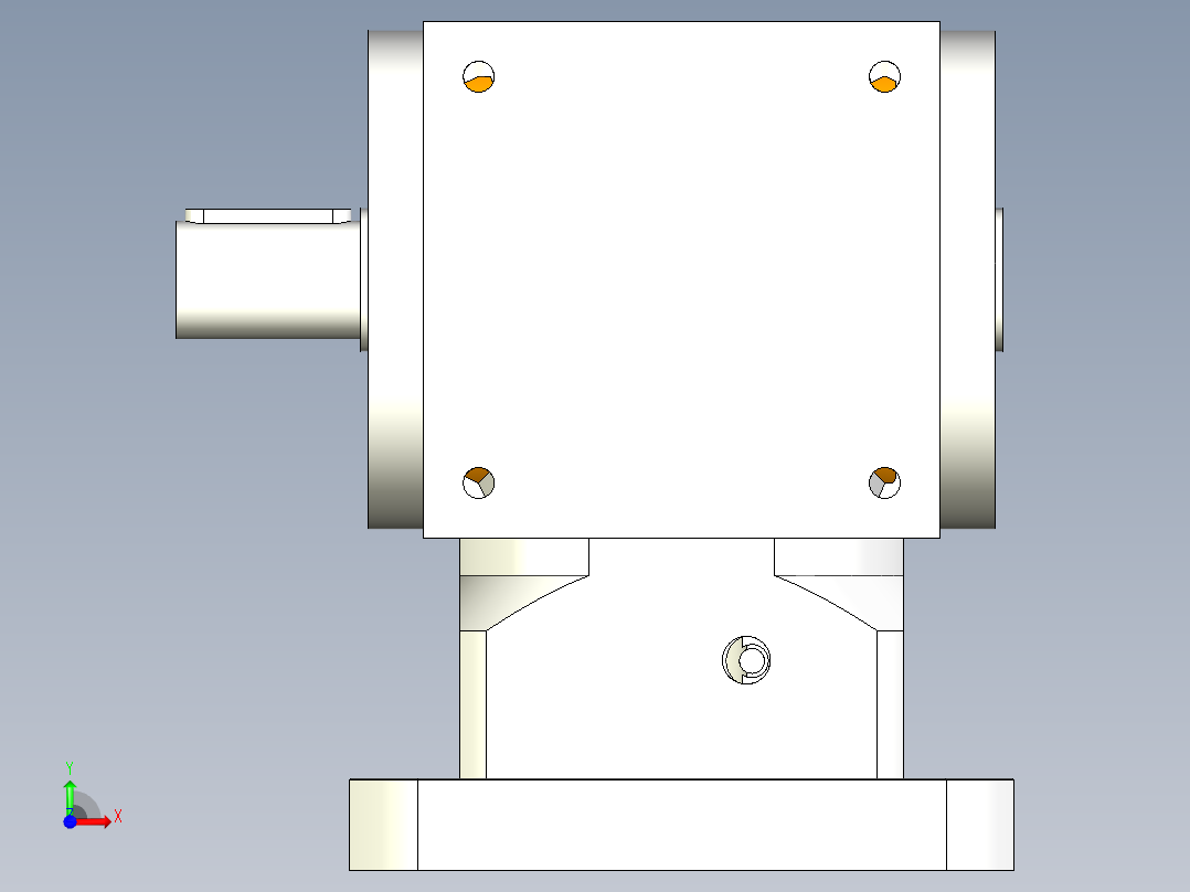 换向器PW140单轴-1 35-114.3-200-M12.stp前视图