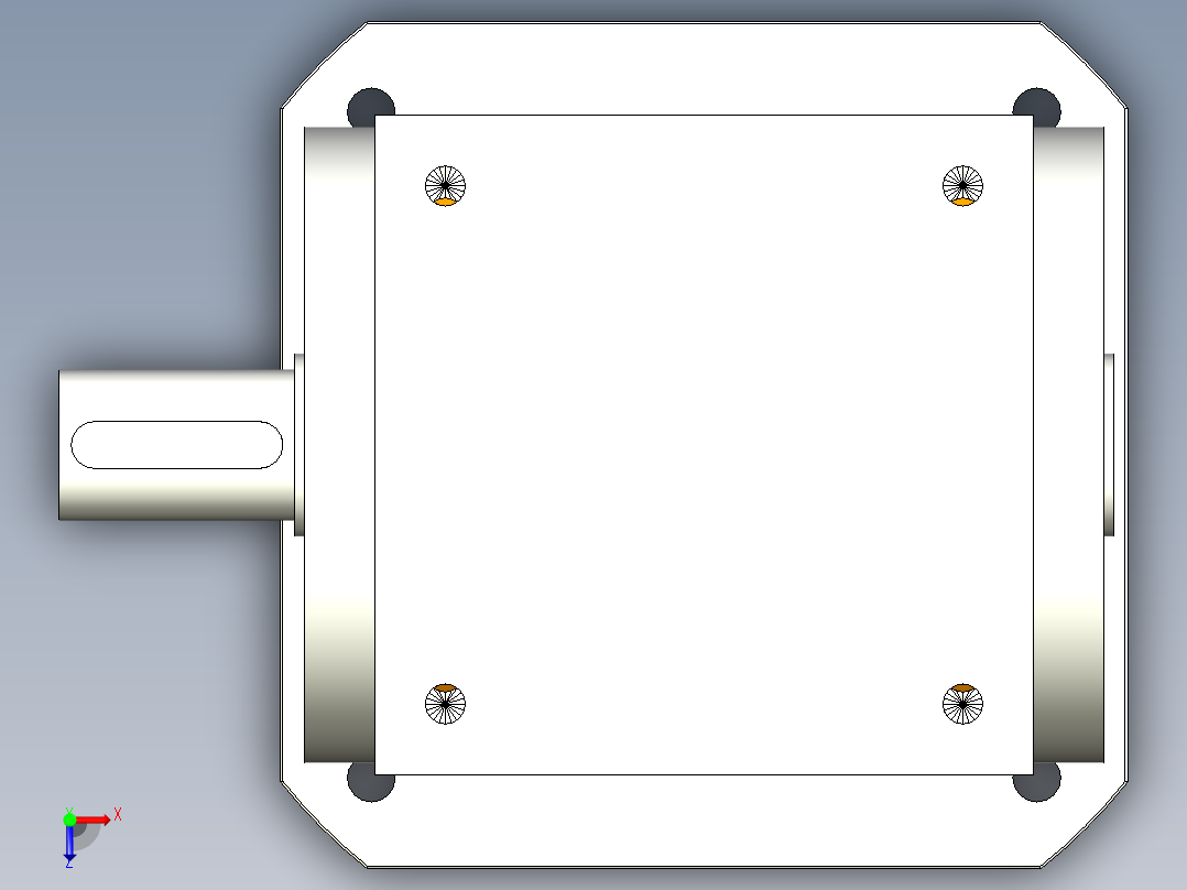 换向器PW140单轴-1 35-114.3-200-M12.stp俯视图