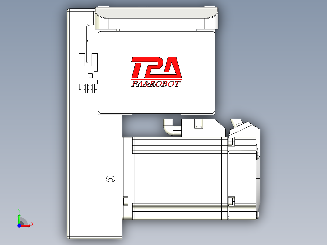 同步带全封闭直线模组TPA-HCB-85D-90-L850-RP-C-P20-N3前视图