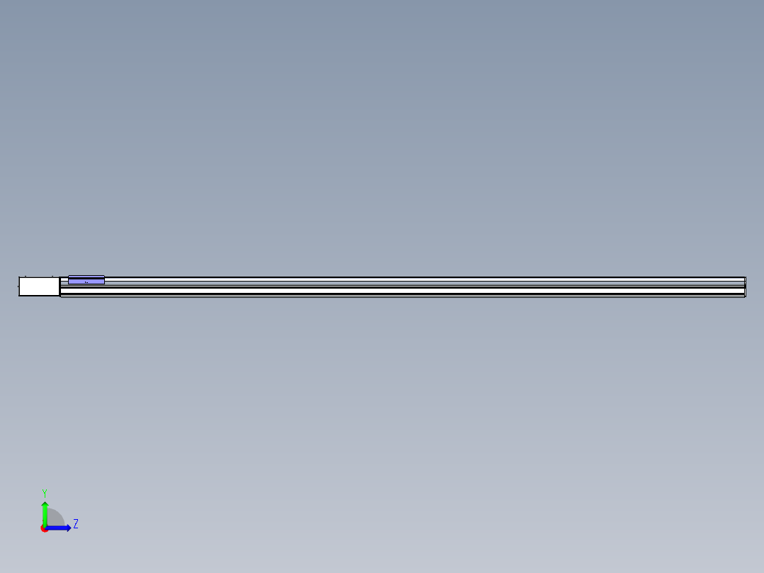 同步带滑台-半封闭B17H-L50-S2800-L-P75-D3左视图