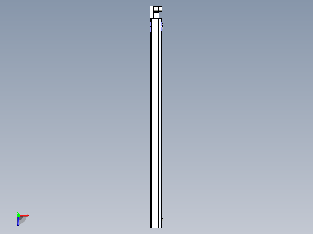 同步带滑台-半封闭B17H-L50-S2800-L-P75-D3俯视图