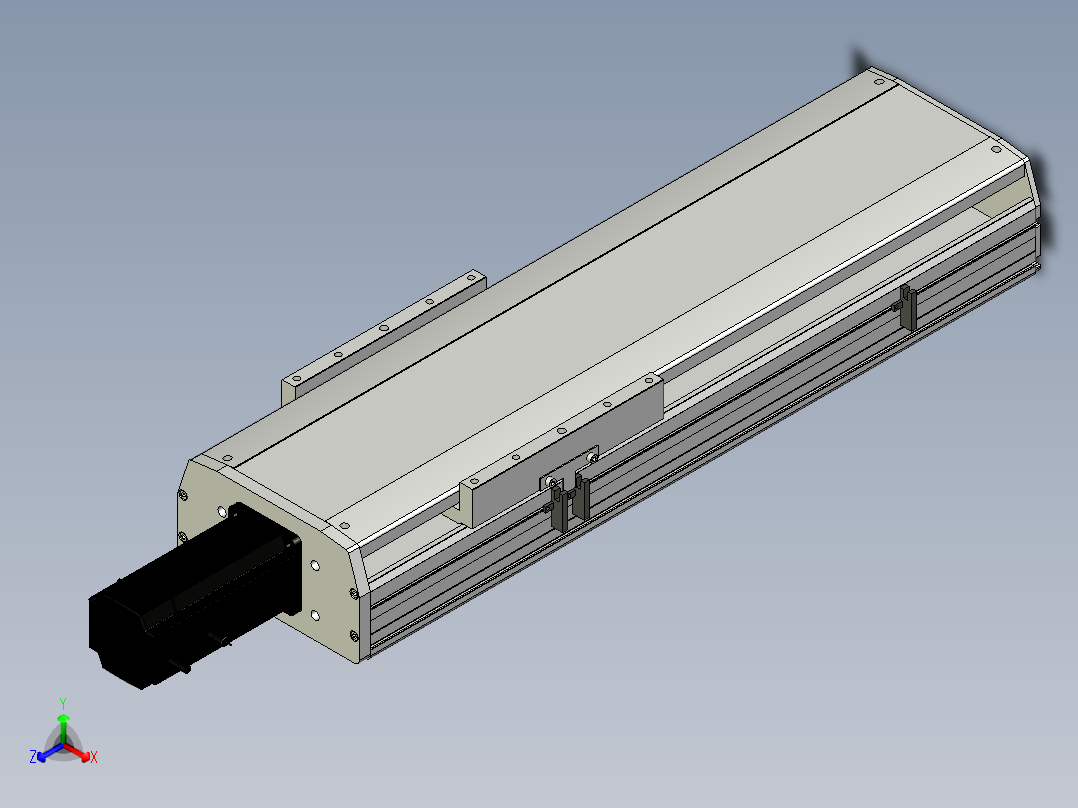 Toyo东佑达直线模组-ETH22-400-BC-750W+煞車正等轴测图