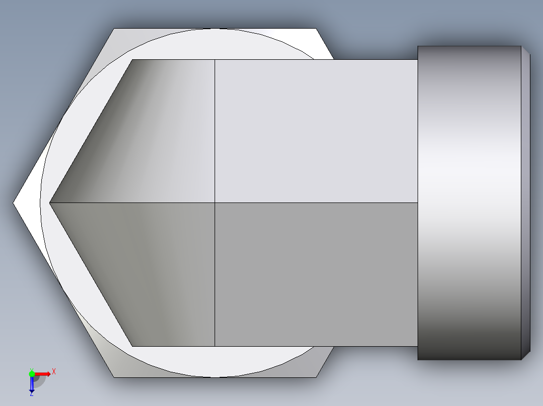 卡套式工业通用硬管接头EO_Swivel_nut_elbow_EW35LOMDCF俯视图