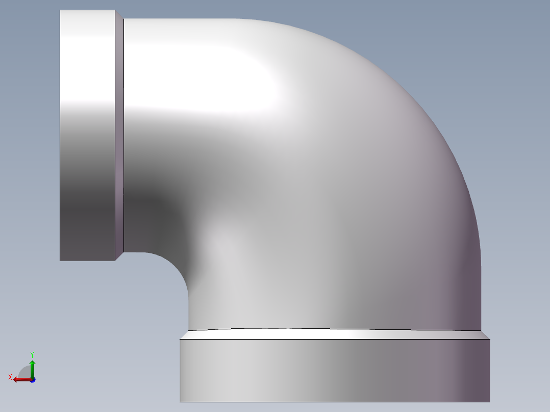 弯头-异径内丝 DN25-DN20后视图