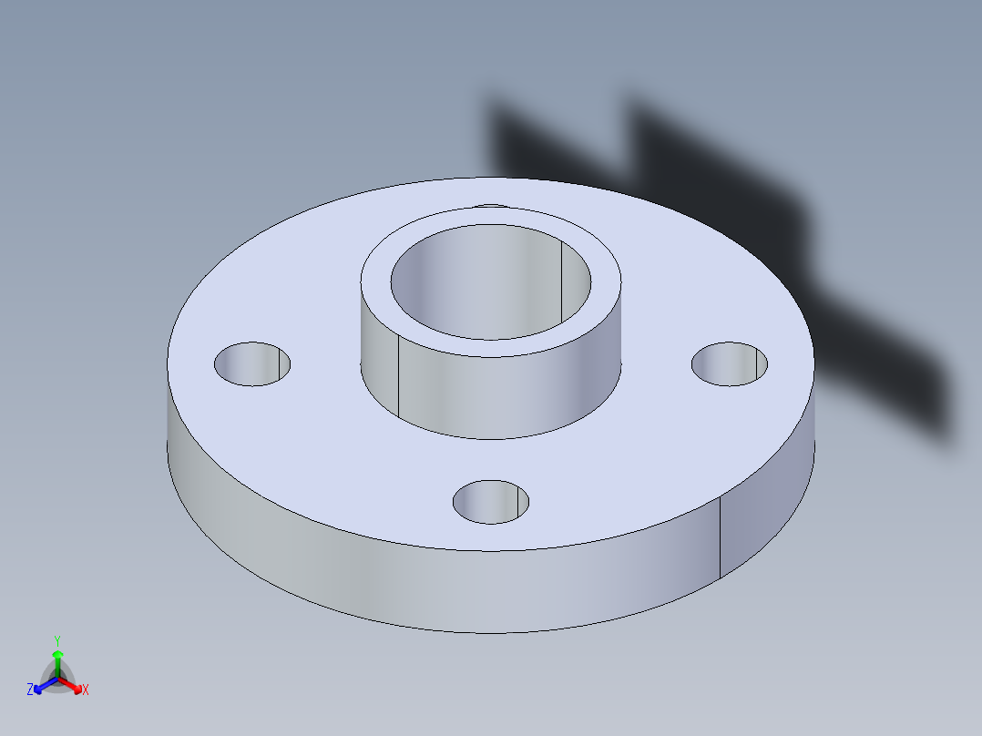 CPVC管件26-Sch80_Flange Vanstone_SOC_9854-010_1in正等轴测图