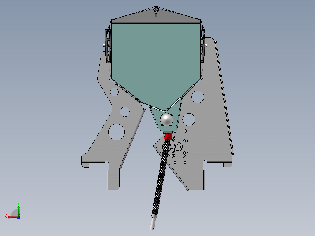 直流电机驱动肥箱组装后视图